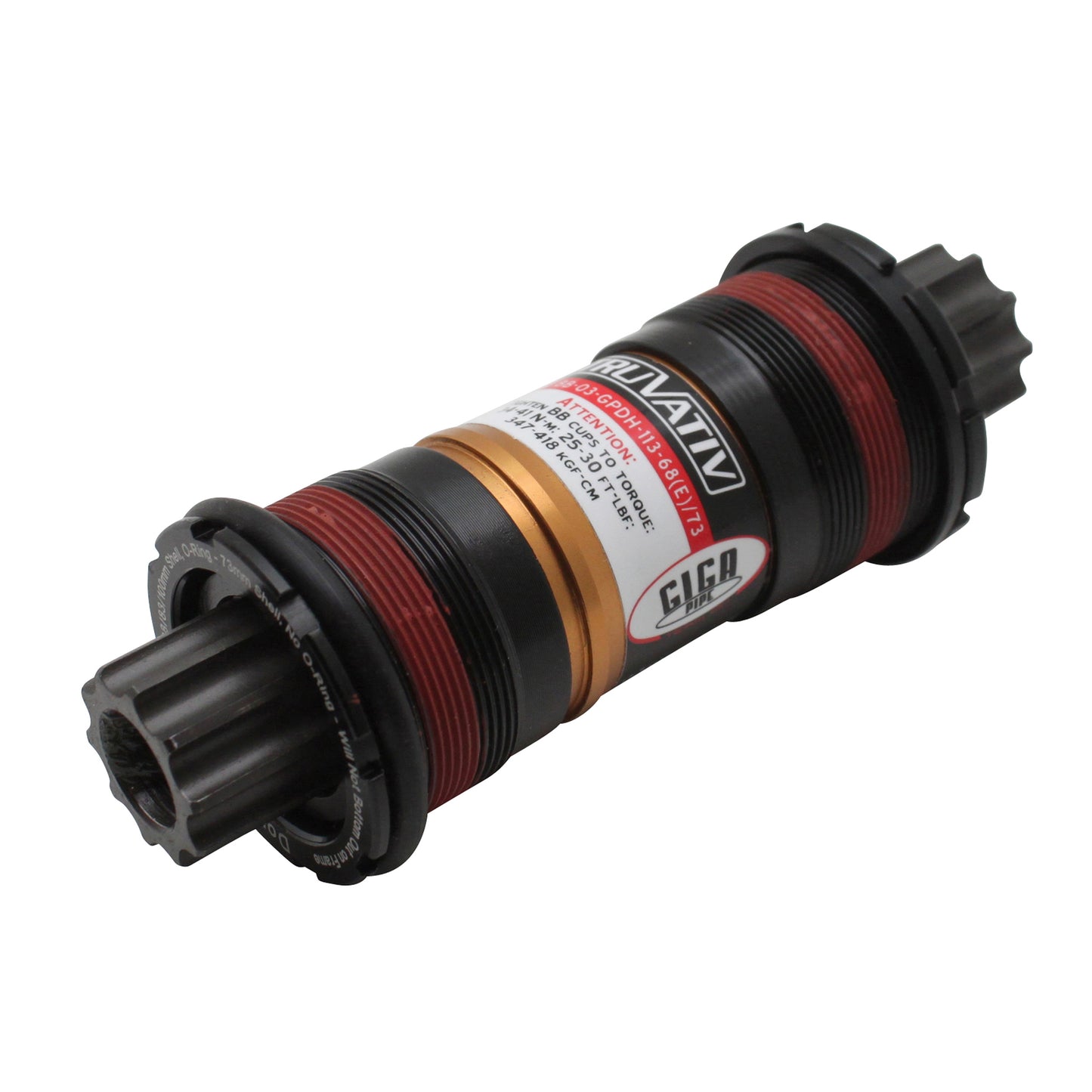 Boîtier pédalier Sram truvativ bb giga pipe team dh isis 128mm filetage anglais - bsc - 1,37x24 boîte de 68-73
