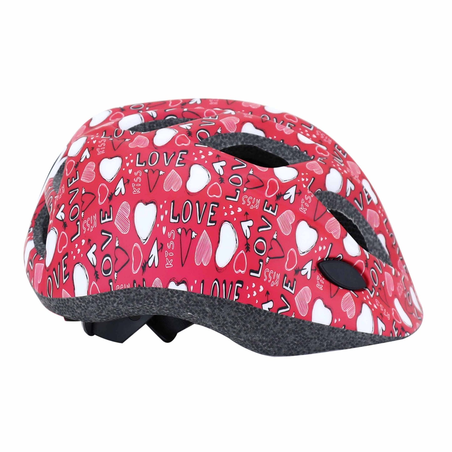 Polisport Junior Love Pink Kids' Bike Helmet with Dial and LED Light