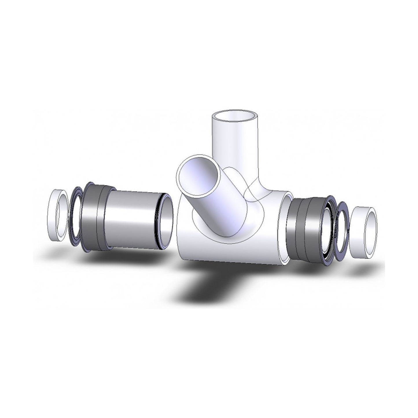 Cuvette intégrée boîtier route-VTT à emboîter-pf30 Ta boîte 73mm diam 46 pour axe 30mm pour cannondale
