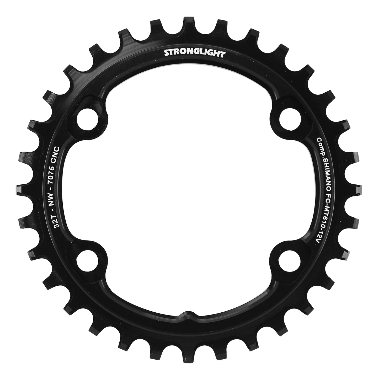 Plateau VTT 4 bras Stronglight D96 pour Shimano SLX MT610 mono 32D