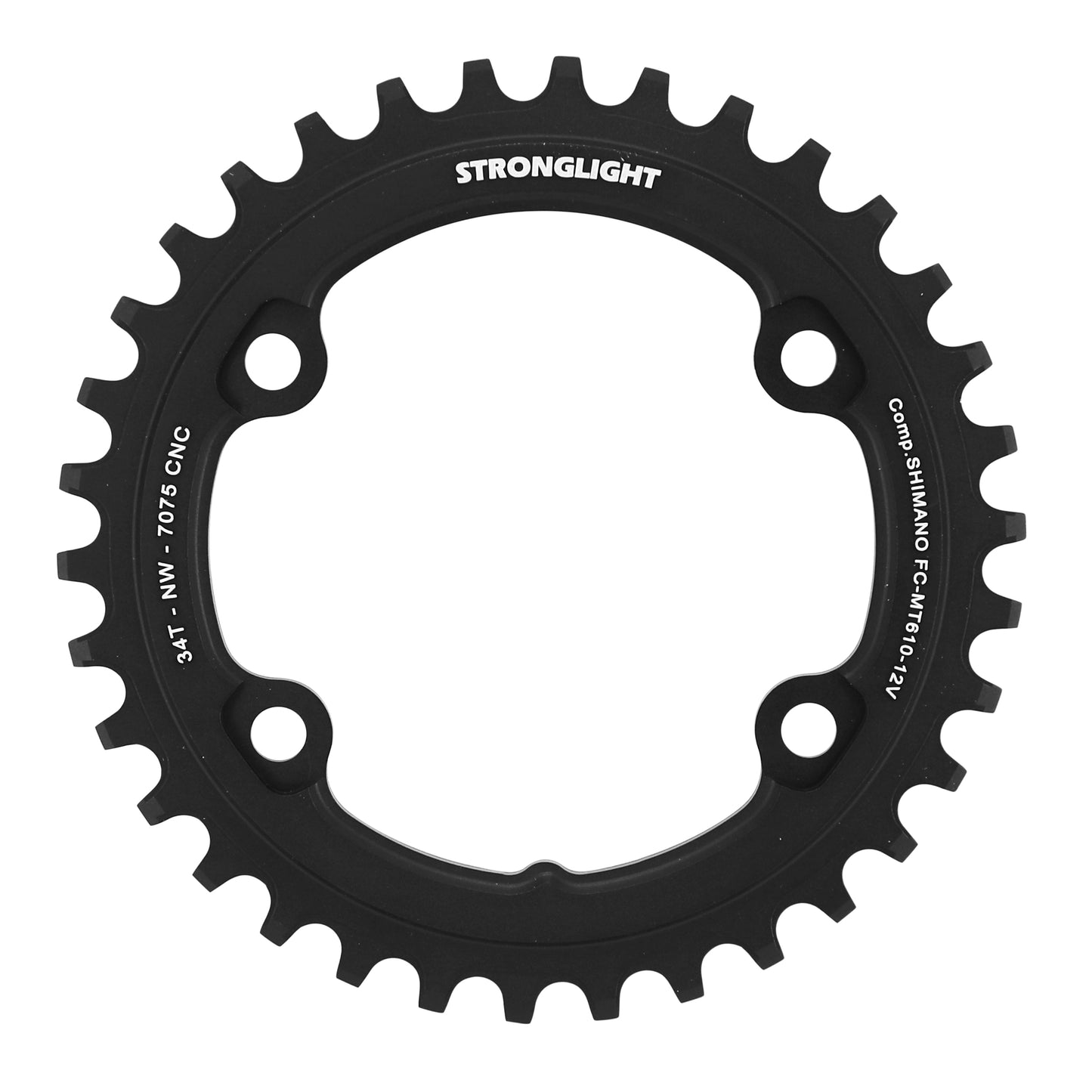 Plateau VTT 4 bras Stronglight D96 pour Shimano SLX MT610 mono 34D