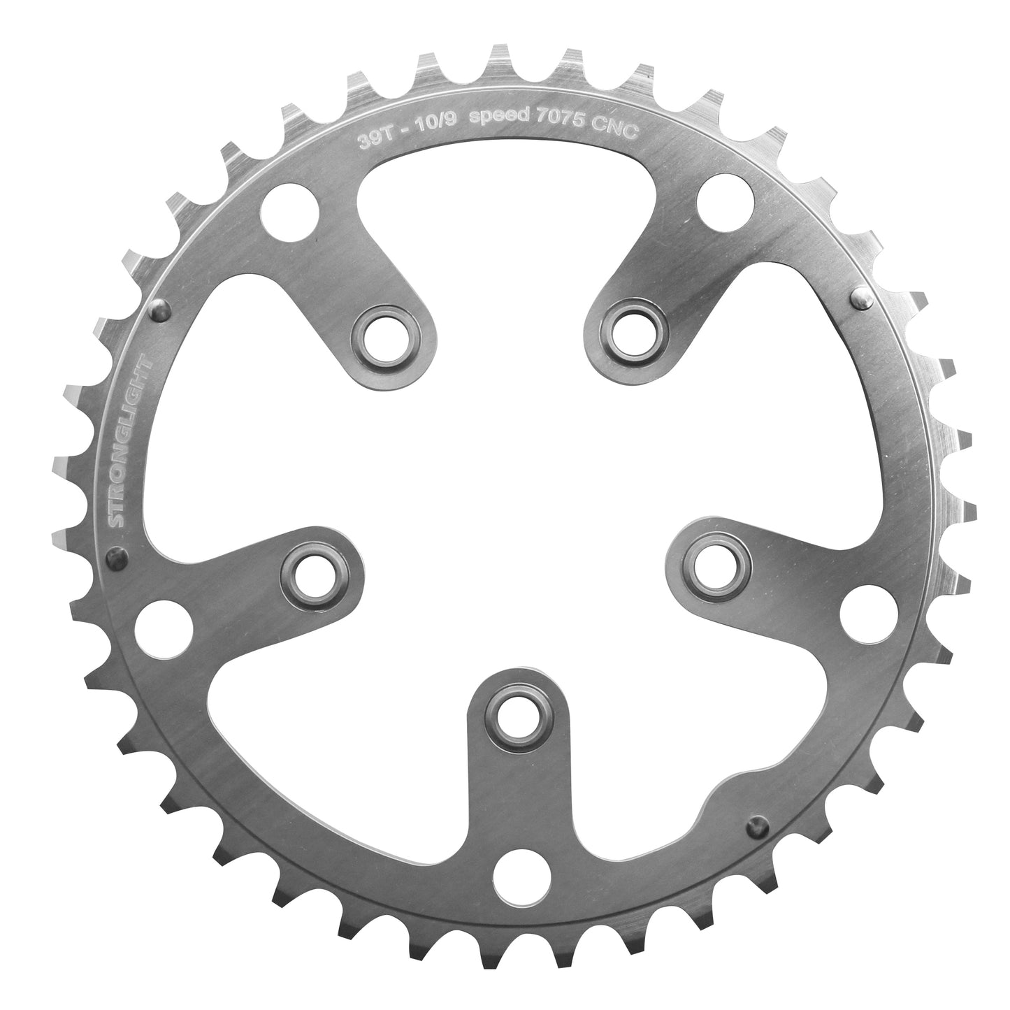 Stronglight D130 39T Road chainring for Shimano 9-10 speed silver