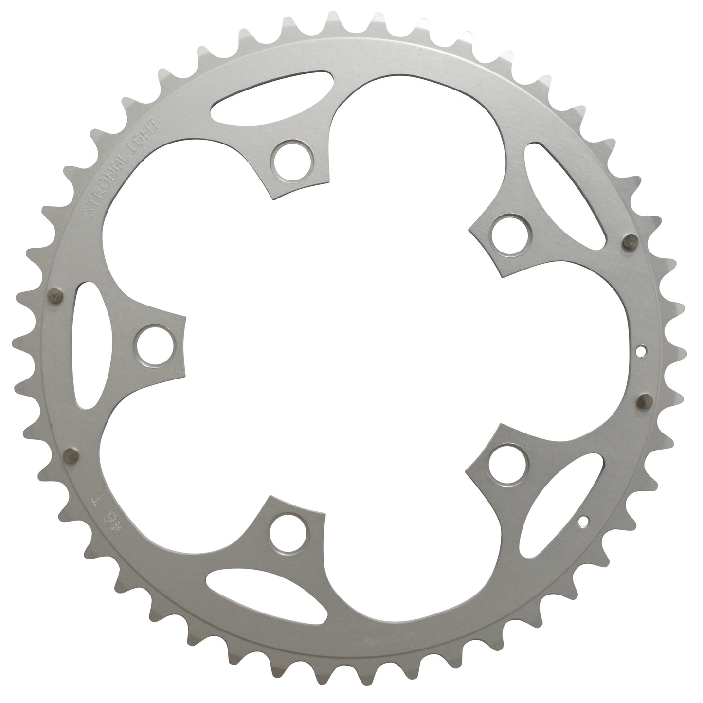Plateau route Stronglight Dural D110 46D ext Shimano argent 8-9V