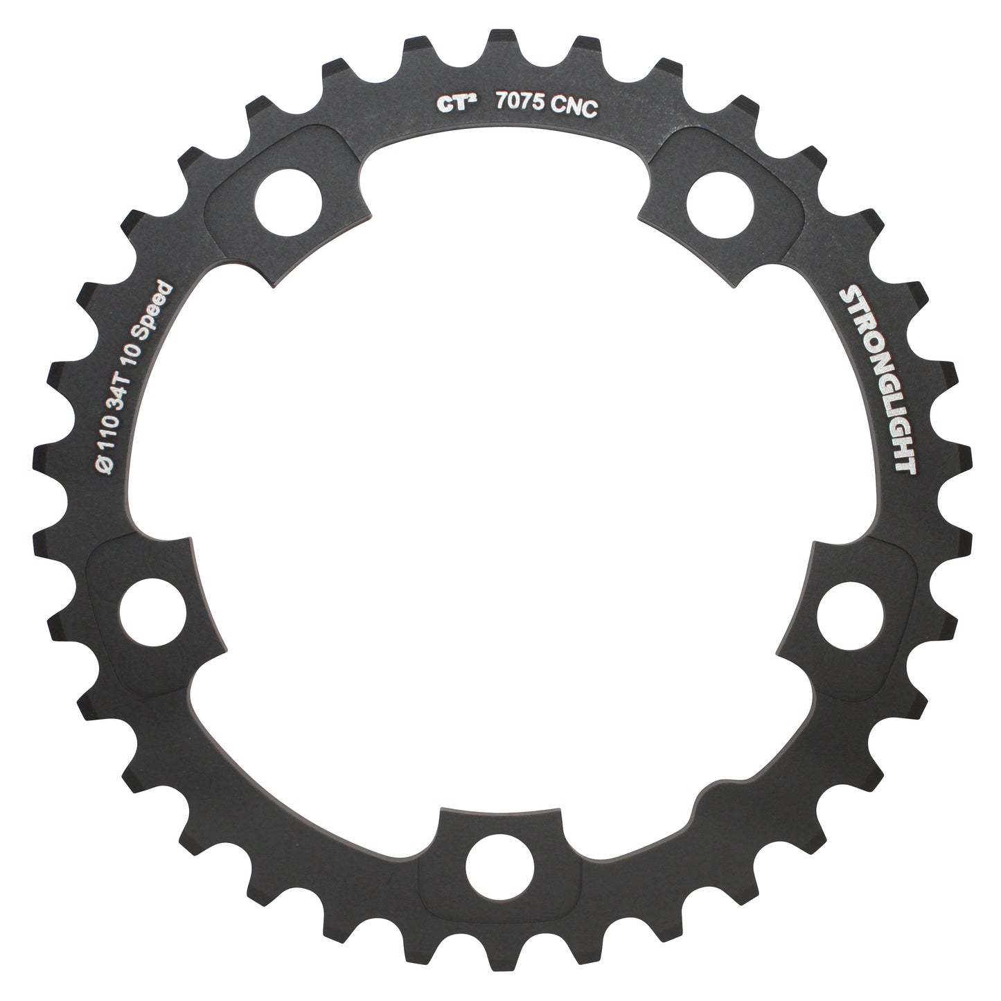 Plateau route Stronglight CT2 5 bras D110 pour Ultegra 6750 34D int