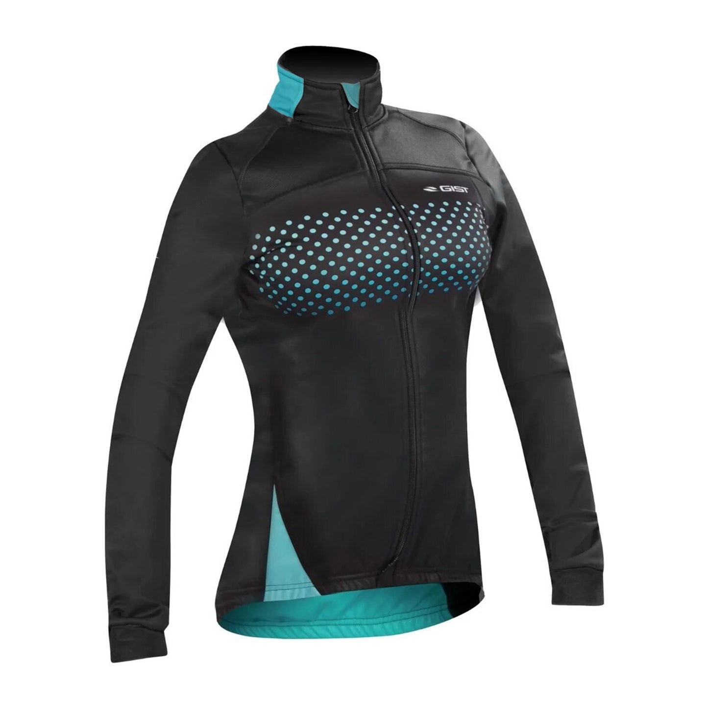 Gist Women's Green Polka Dot Winter Cycling Jacket