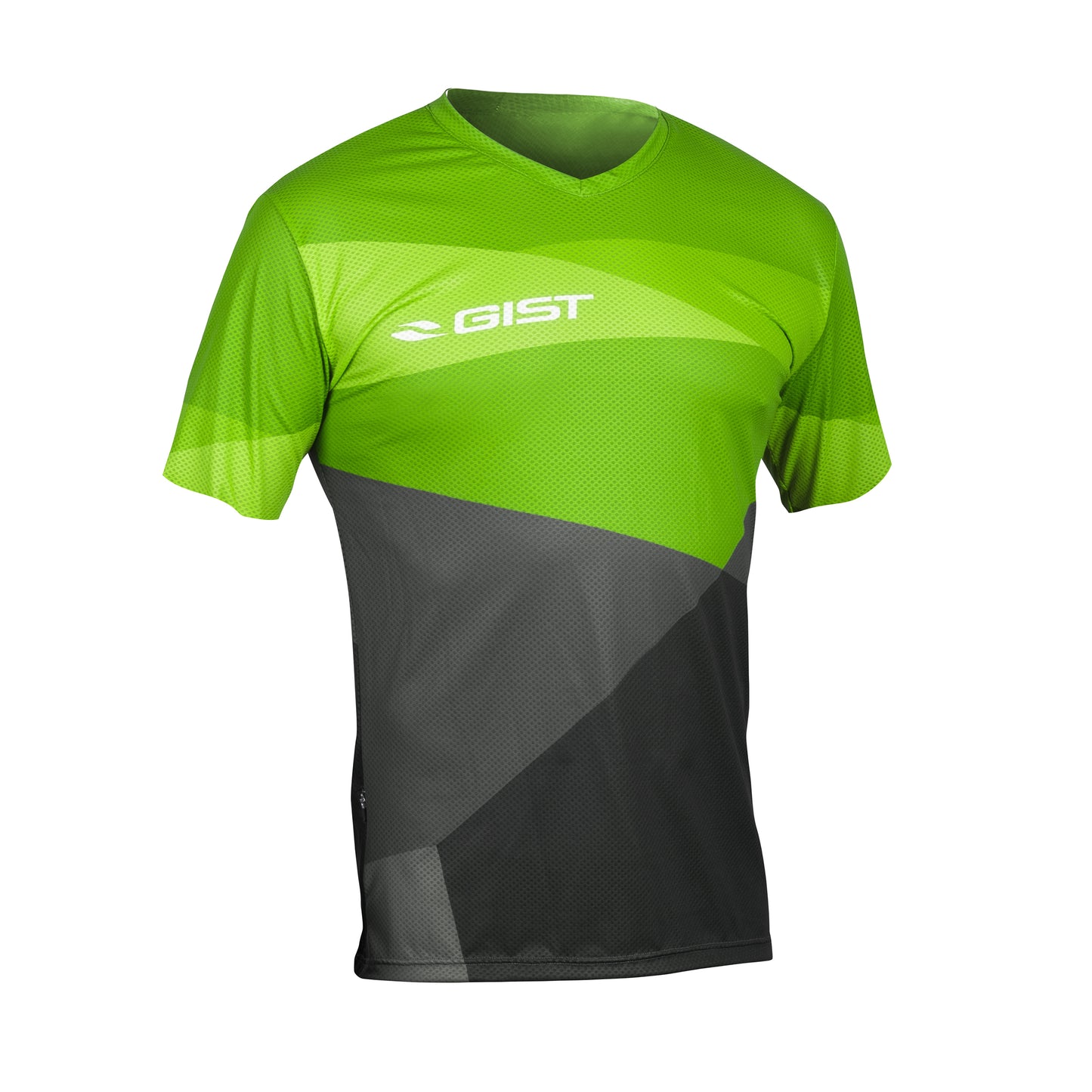 Maillot vélo homme Gist G-Out gravel vert / noir