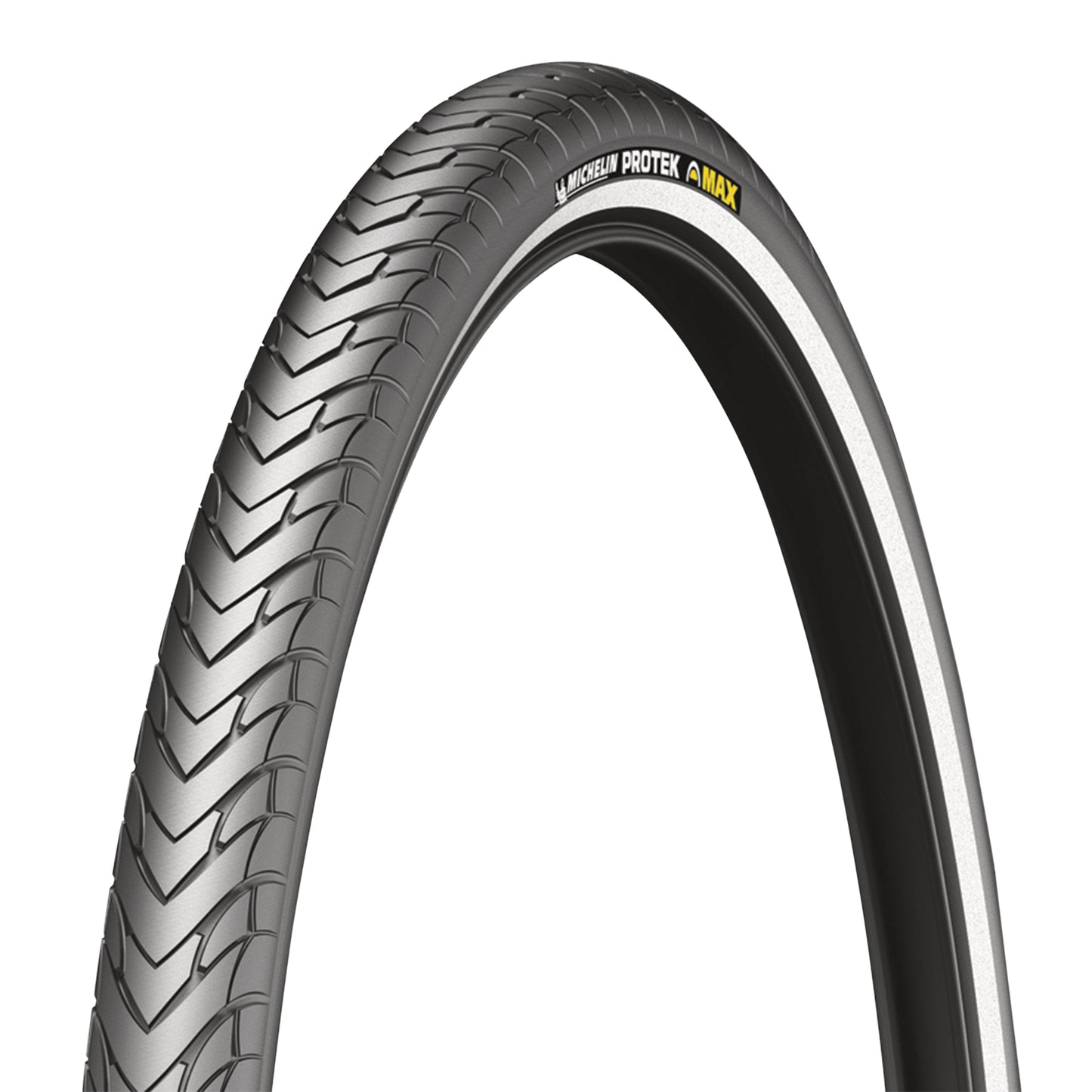 Pneu VTC Urbain 700 X 32 Michelin Protek Max Renfort 5mm Noir TR (32-622) flanc Reflex Compatible VAE