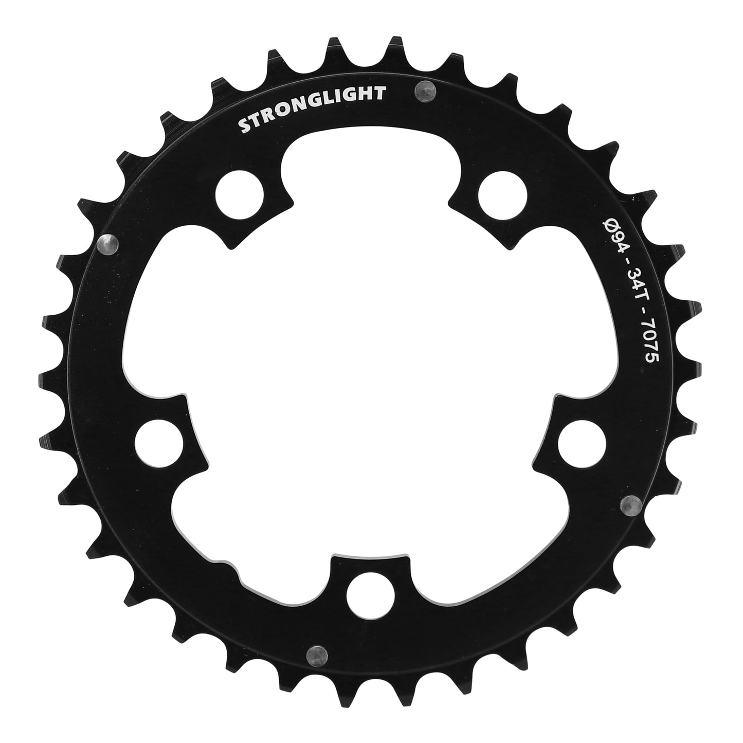 Plateau VTT 5 bras Stronglight D94 triple milieu 34D 8-9V