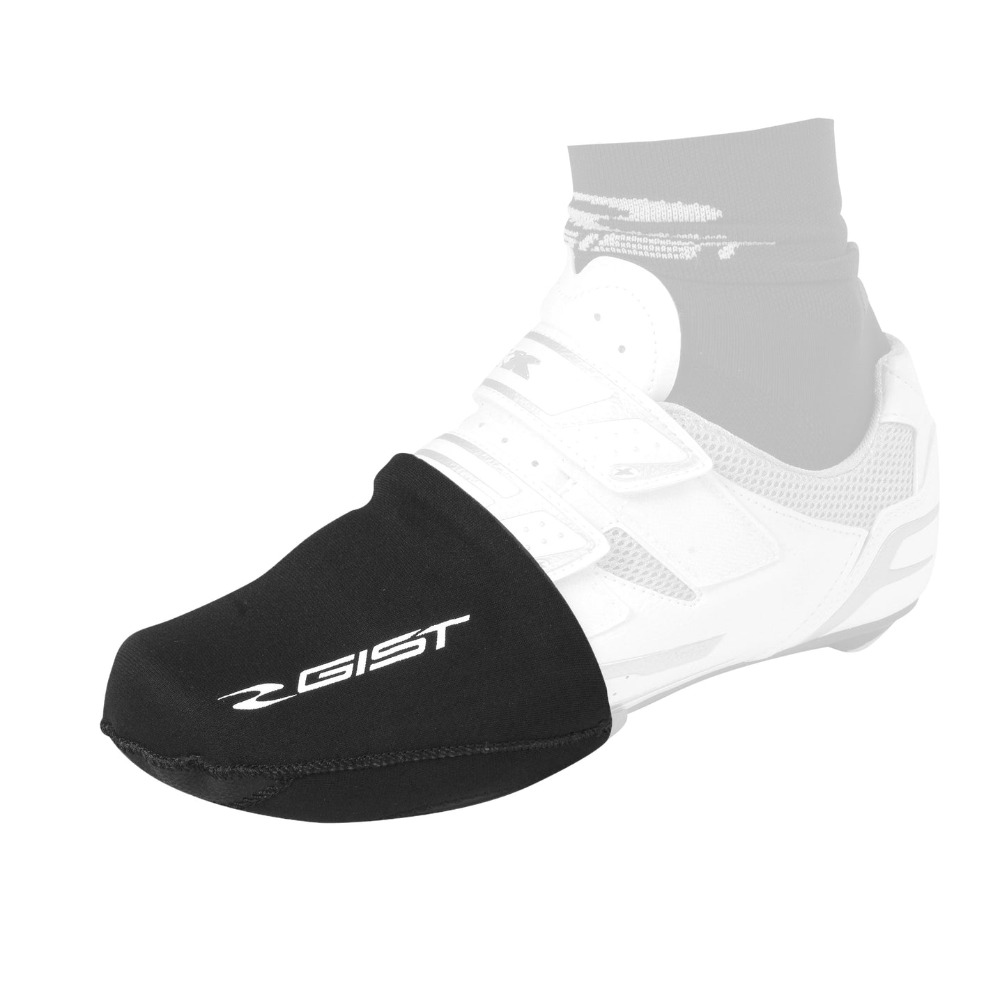 Couvres Chaussures hiver route / VTT Gist bout de pied néoprène noir