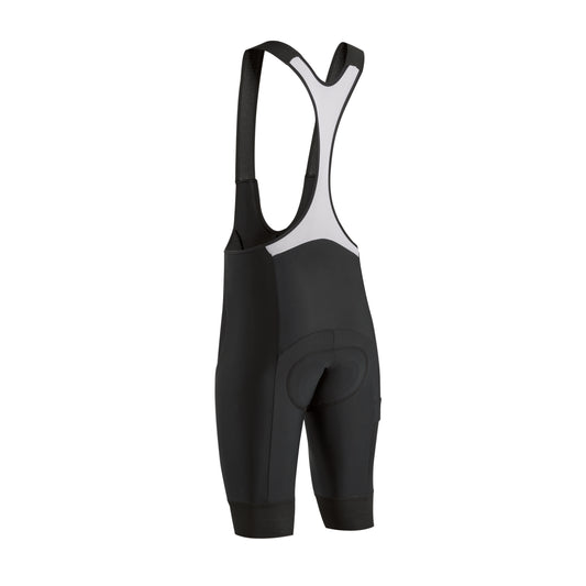 Gist Gravel Bib Shorts with Ergonomic Pad, Black (5124)