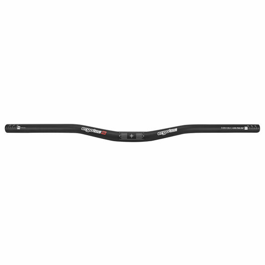 Cintre VTT demi relève Ergotec low riser alu noir diam 25,4mm l 640mm relève 20mm