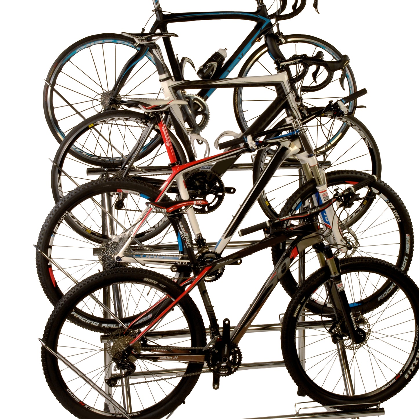 Bicisupport 4-Tier, 4-Place Bicycle Display Stand