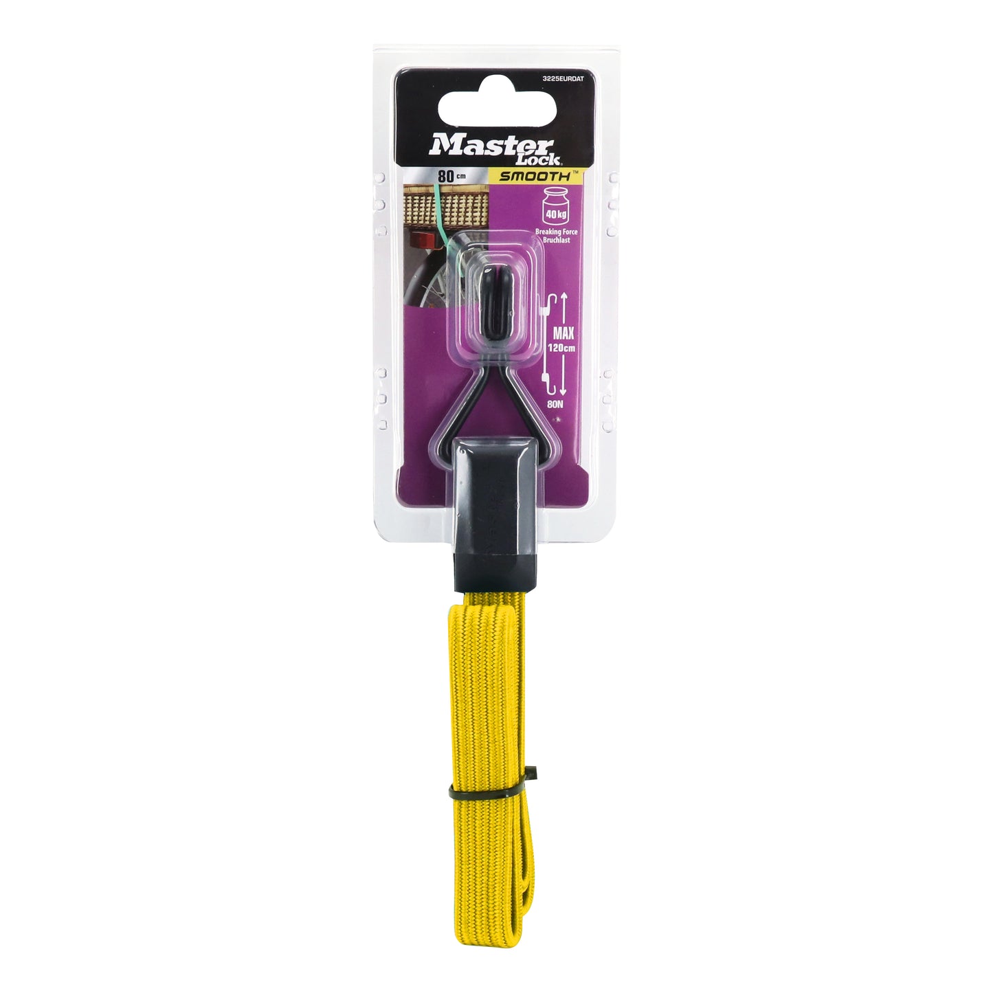 Sandow MasterLock vélo plat double fil crochets 100cm jaune 40kg