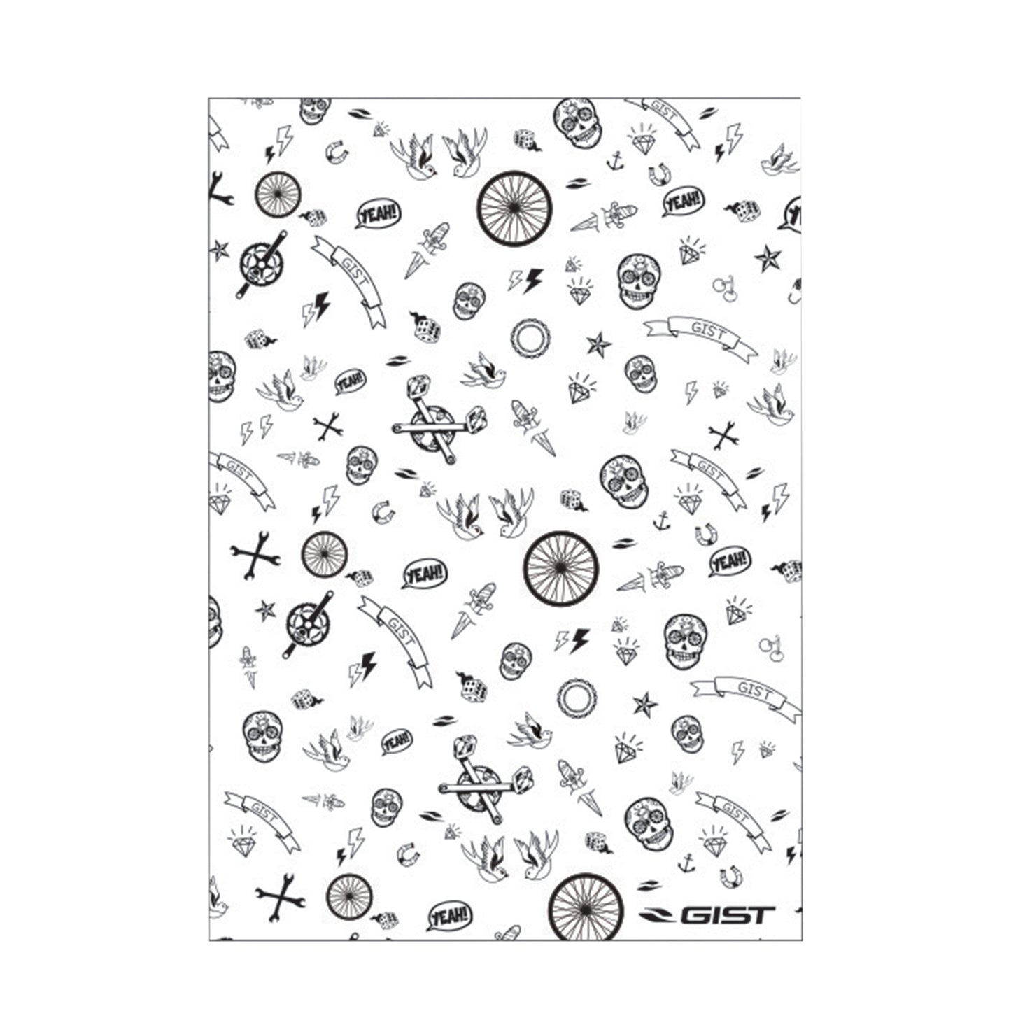 White Gist tattoo bandana (5886)