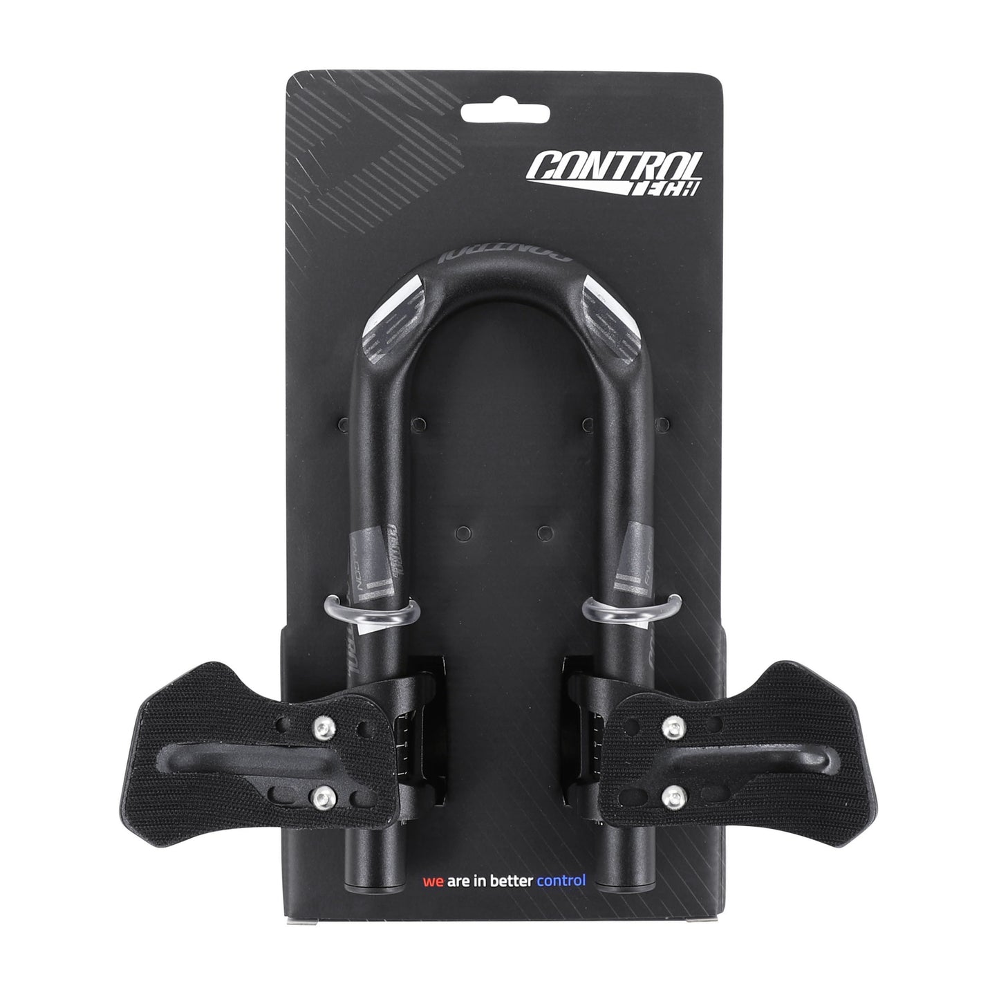 Prolongateur de Cintre Controltech en u contre la montre 31,8 alu noir mat avec repose bras