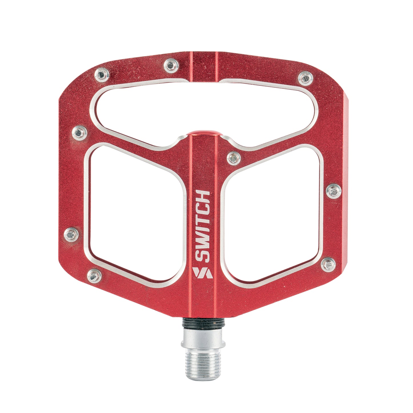 Switch Gap Red Aluminum 9/16 MTB BMX Platform Pedal