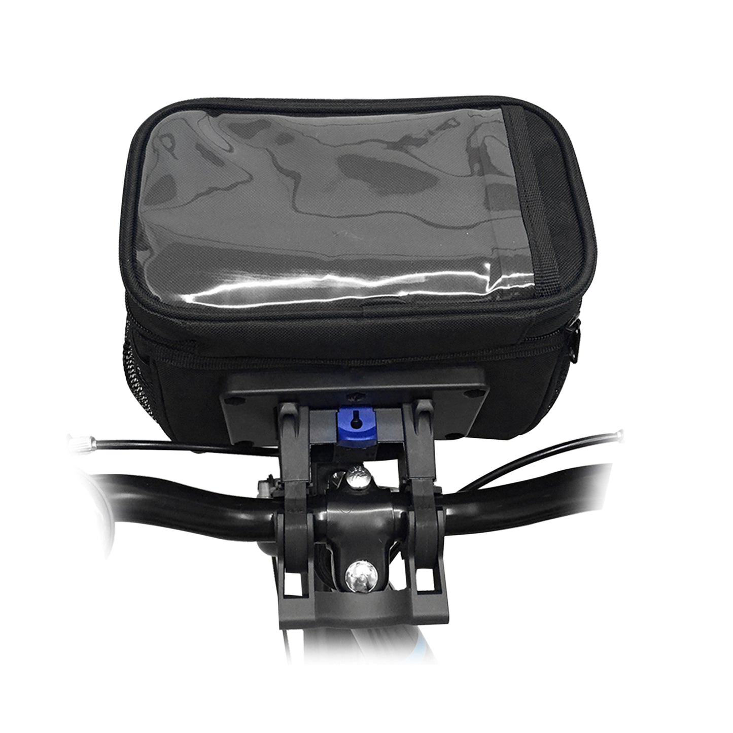 Black handlebar bag with clip for 31.8, 19x10x17cm (LxWxH)