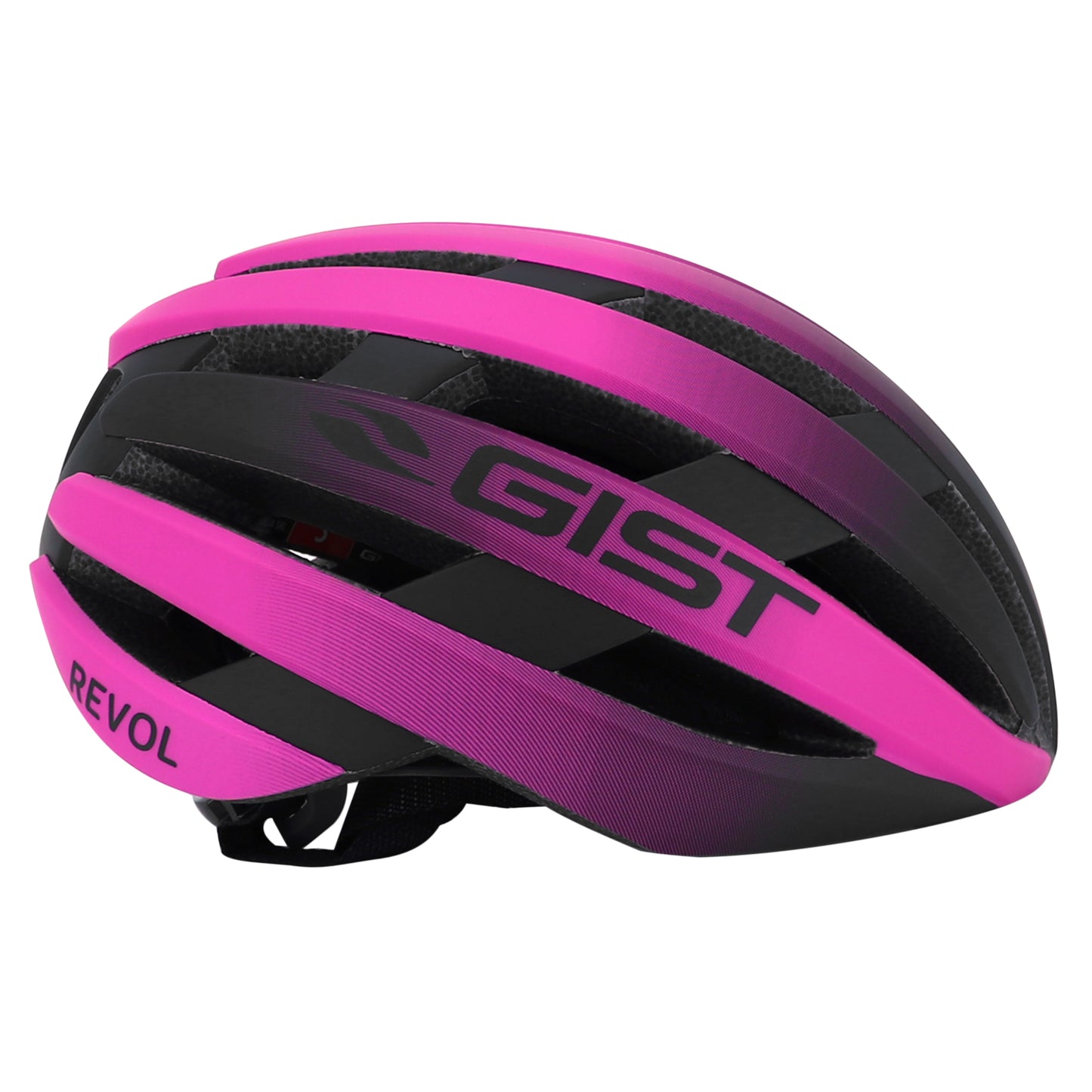 Gist Road Revol Pink-Black Women's and Junior Full In-Mold Adult Cycling Helmet