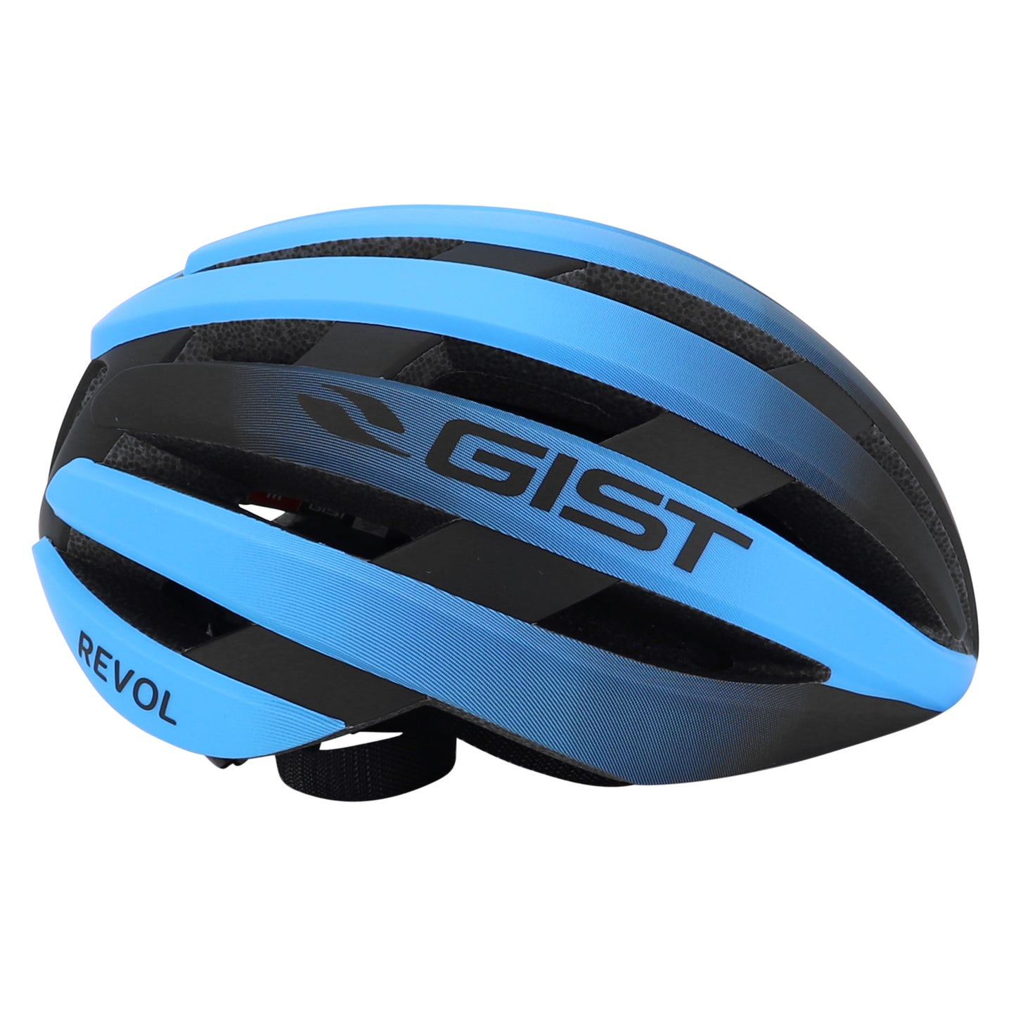 Gist Route Revol Adult Cycling Helmet Blue-Black Women and Junior Full In-Mold
