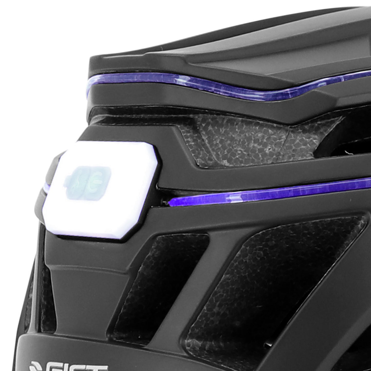 Casque vélo adulte Gist urbain luxo noir in-mold avec éclairage USB 360°