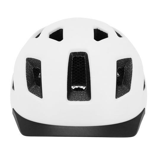 Gist Urban Smart Adult Cycling Helmet White In-Mold with Rear Light