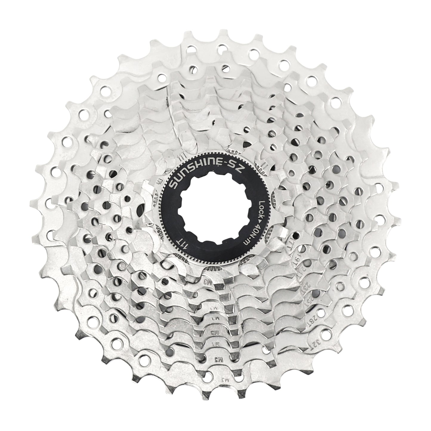 11-speed Cassette. PCP 11-32 for Shimano-Sram road silver (11-12-13-14-15-17-19-21-24-28-32)