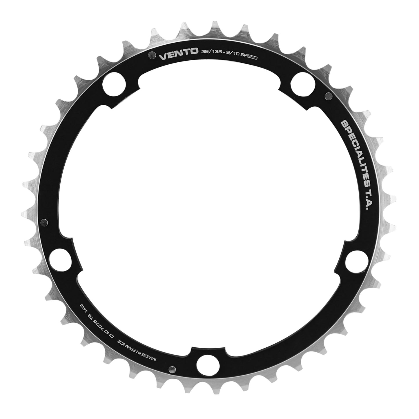Plateau route TA Vento triple 5 bras D135 39D milieu noir 9-10V