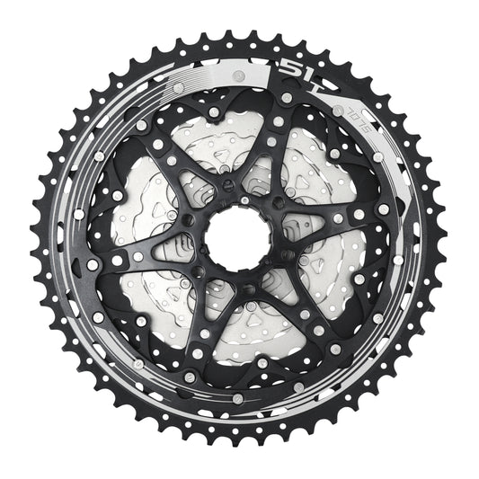 12-speed cassette. Sunrace mz603 11-51 MTB Shimano compatible metallic silver (11-13-15-17-19-21-24-28-33-39-45-51)