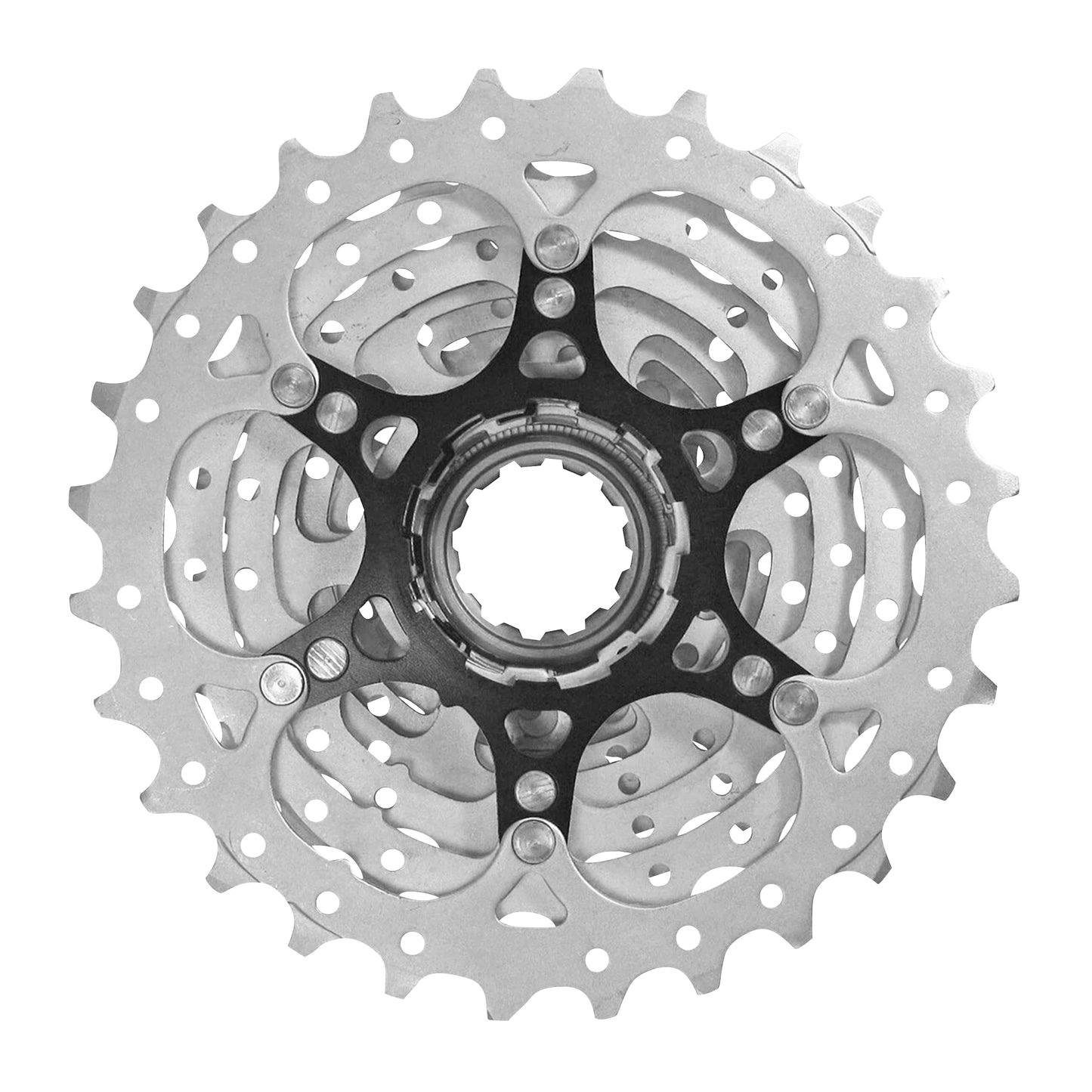 10-speed cassette. Sunrace RS0 11-28 road for Shimano (105 level) metallic silver (11-12-13-14-15-17-19-21-24-28)