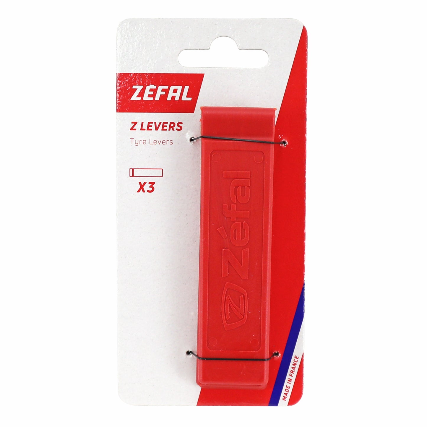 Démonte-pneus vélo Zefal Z Levers rouge