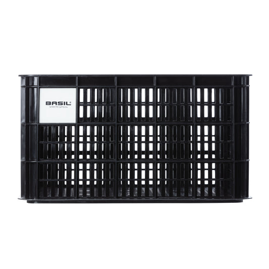 Caisse plastique recyclé Basil noir 40L