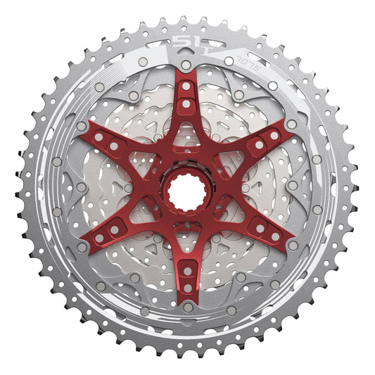 12-speed cassette. Sunrace mz903 11-51 MTB Shimano compatible metallic silver (11-13-15-17-19-21-24-28-33-39-45-51)