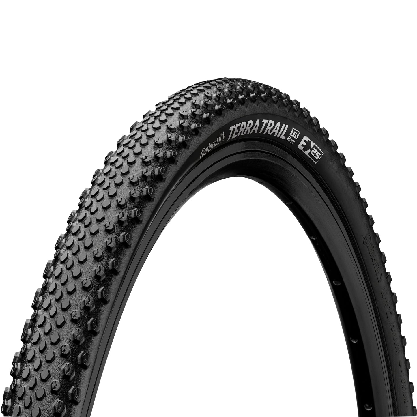 Pneu Gravel 700 X 45 Continental Terra Trail Shield Wall Noir Tubeless Ready TS (45-622)