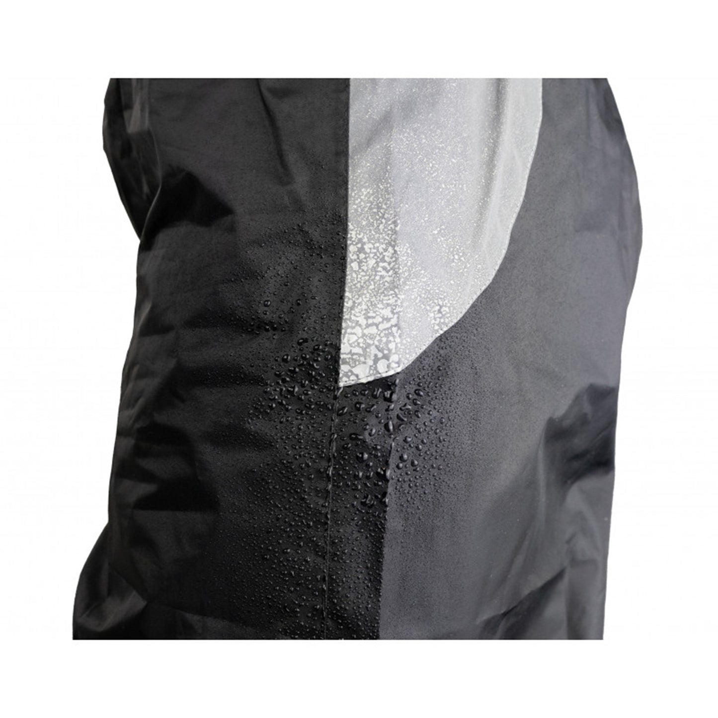 Pantalon de pluie waterproof noir avec réflecteur (homologué ce)
