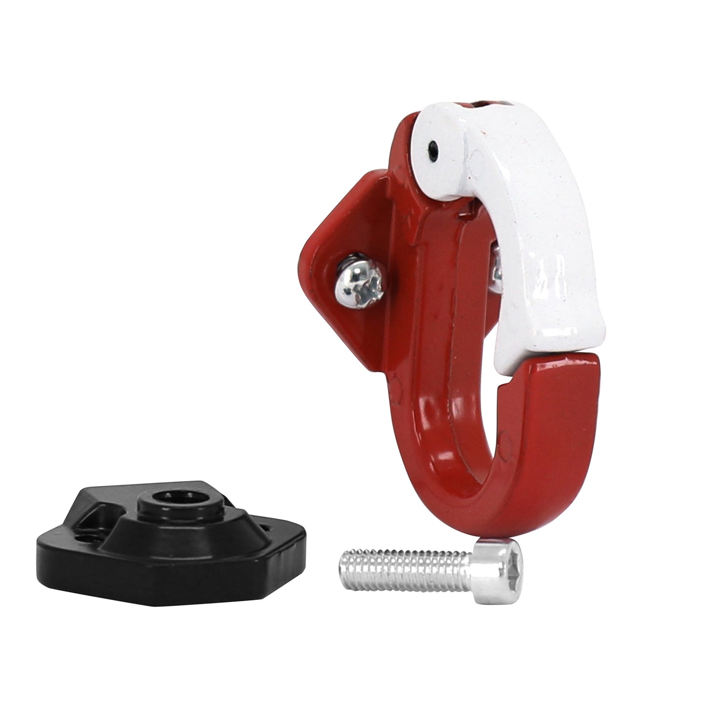 Crochet de fixation pour trottinette xiaomi m365/ pro alu rouge-blanc (vendu a l'unité) PCP
