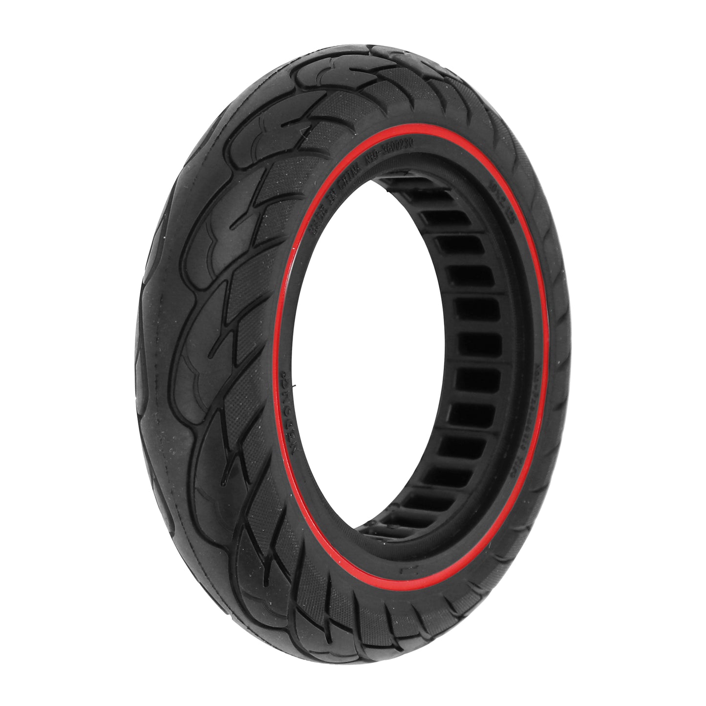 Pneu Trottinette plein 10 X 2.125 Noir Liseret Rouge (Dualtron - Apollo et autres)