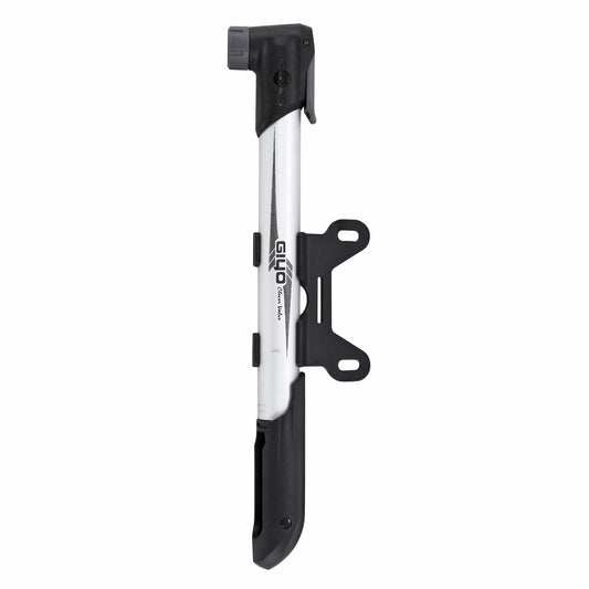 Giyo PCP aluminum mini road/MTB pump, silver, 270mm, 8 bars