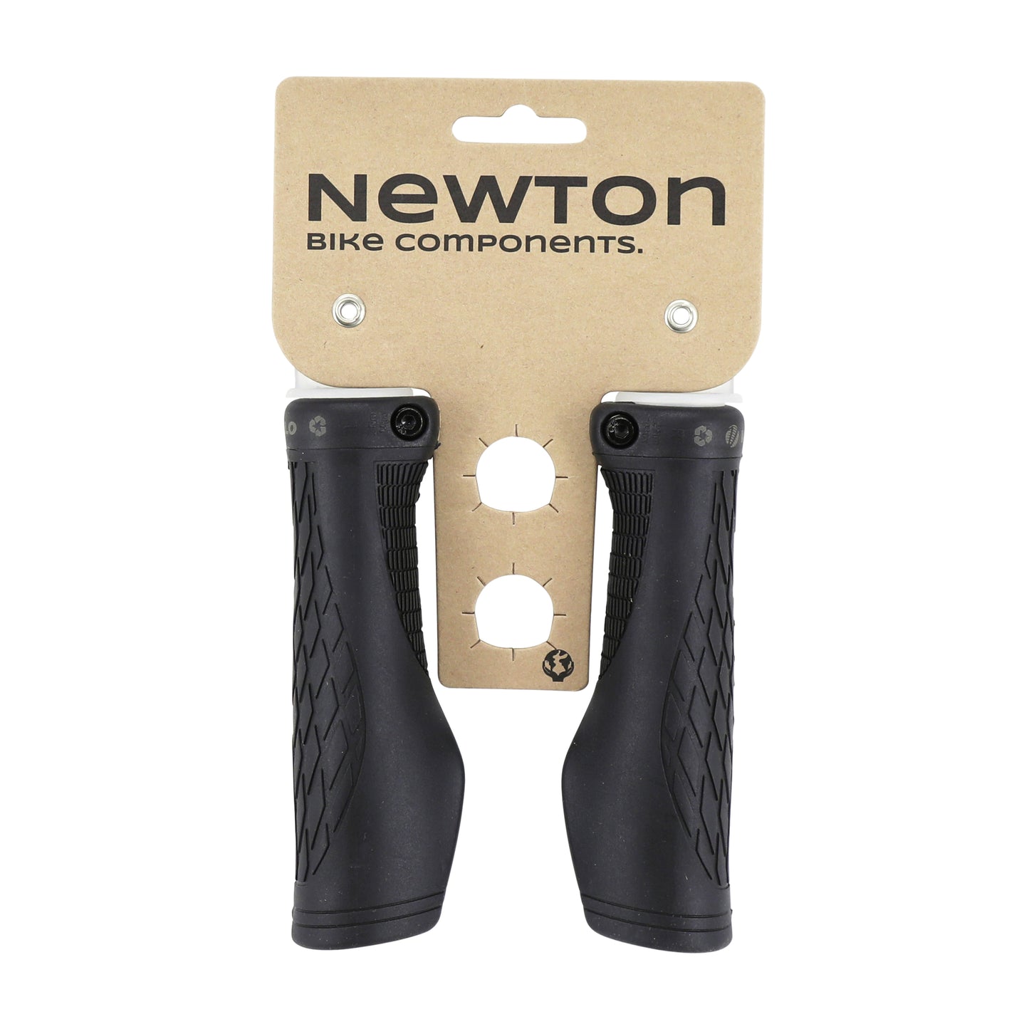 City MTB Grips Newton Bike Aero Ergo Black 130mm Recycled