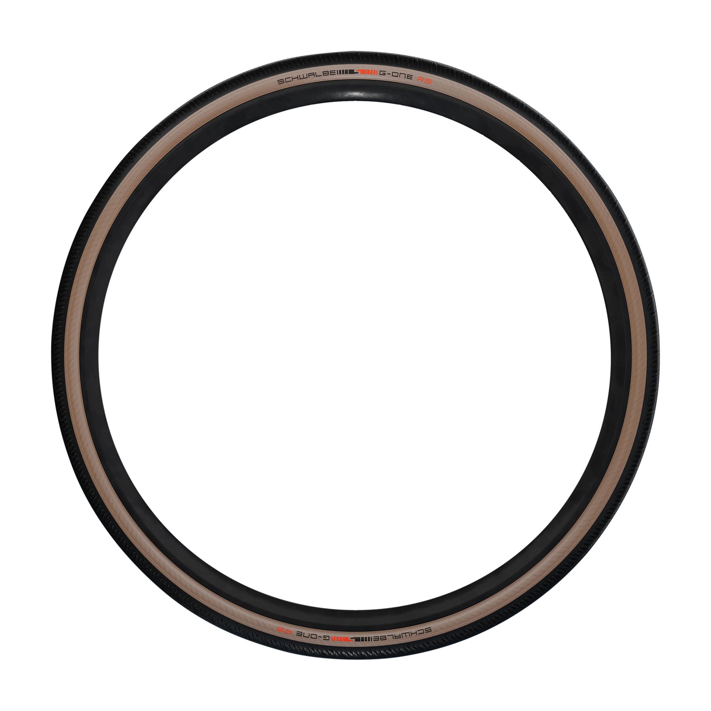 Gravel Tire 700 X 45 Schwalbe G-One RS Black-Beige V-Guard Reinforcement TLE Tubeless Ready TS (45-622) E-Bike Compatible