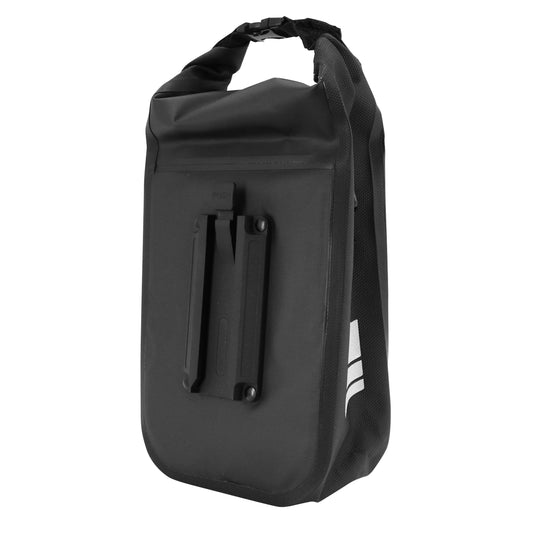 Newton gravel-scooter fork bag with waterproof shoulder strap, black, 4L, L 18cm x W 9cm x H 29cm, quick-release fork mounting with 3 adjustable 40cm straps included