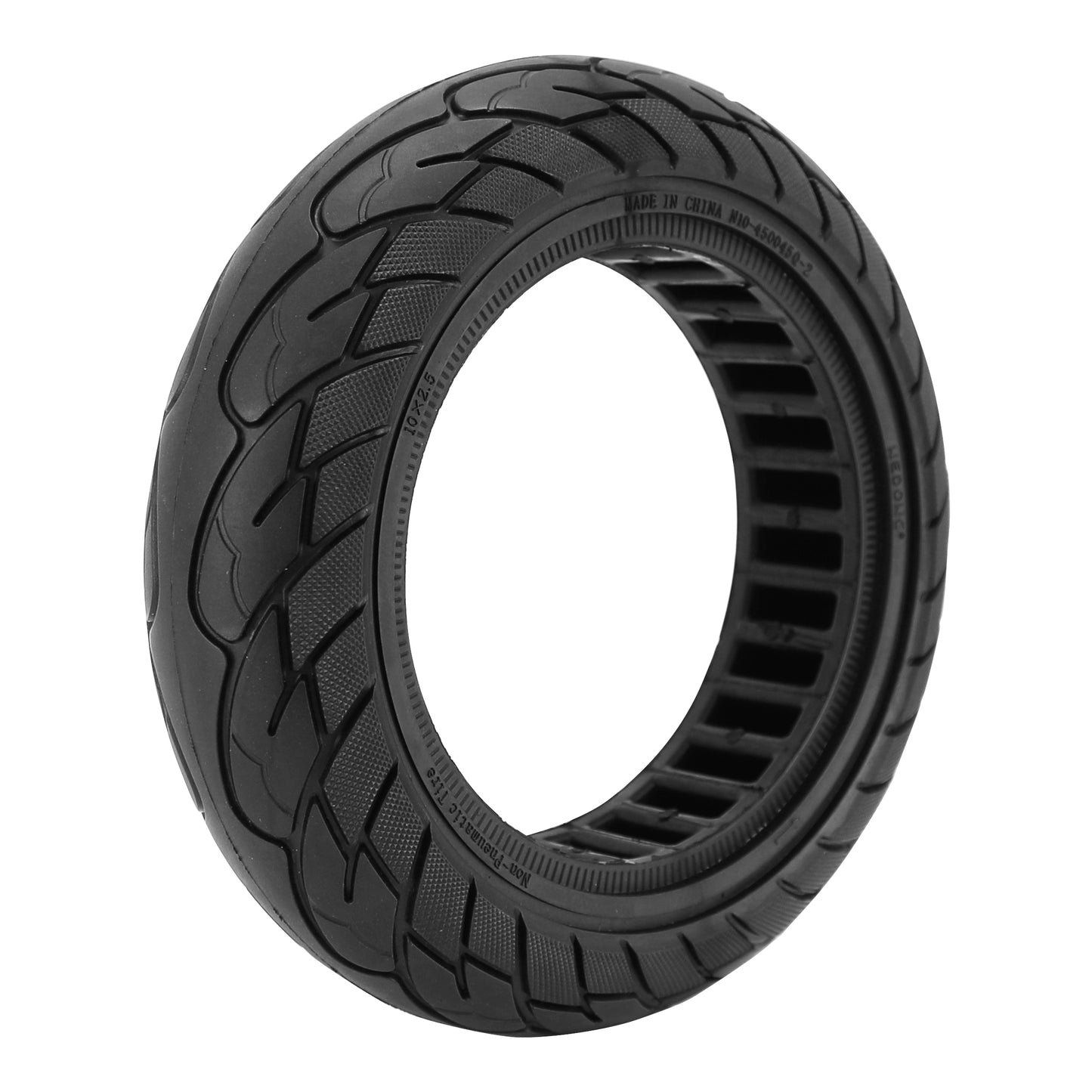 Pneu Trottinette plein 10 X 2.50 Noir (Jante Largeur 42mm, Diametre inter 178mm) pour Ninebot Max G30
