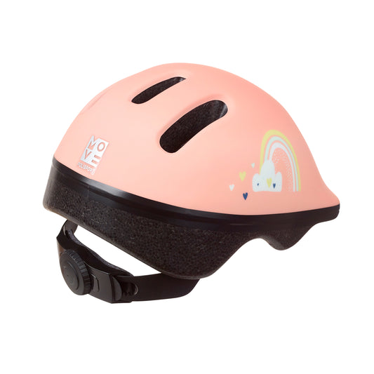 Polisport Happy Rainbow Pink Child/Baby Bicycle Helmet with Dial