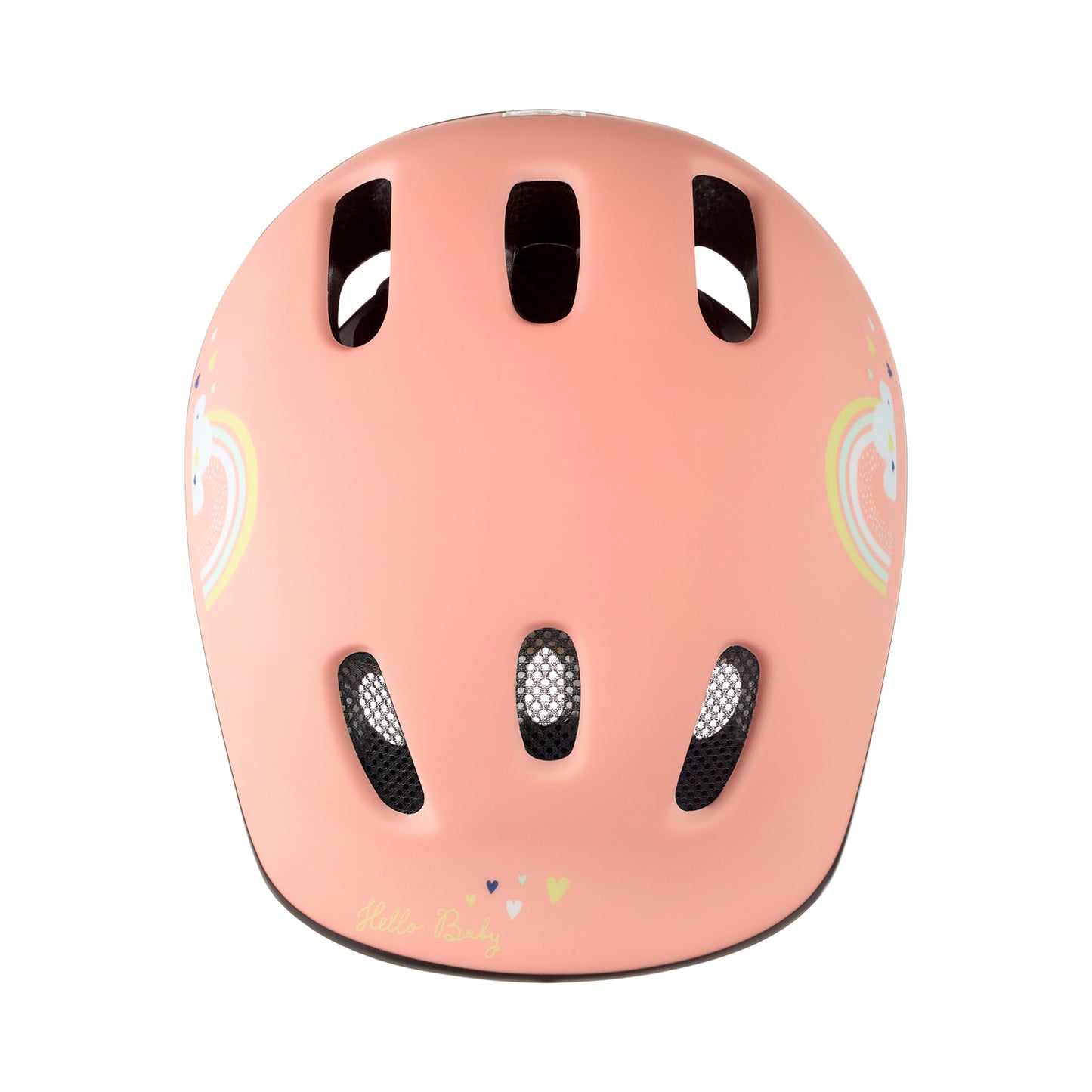 Polisport Happy Rainbow Pink Child/Baby Bicycle Helmet with Dial
