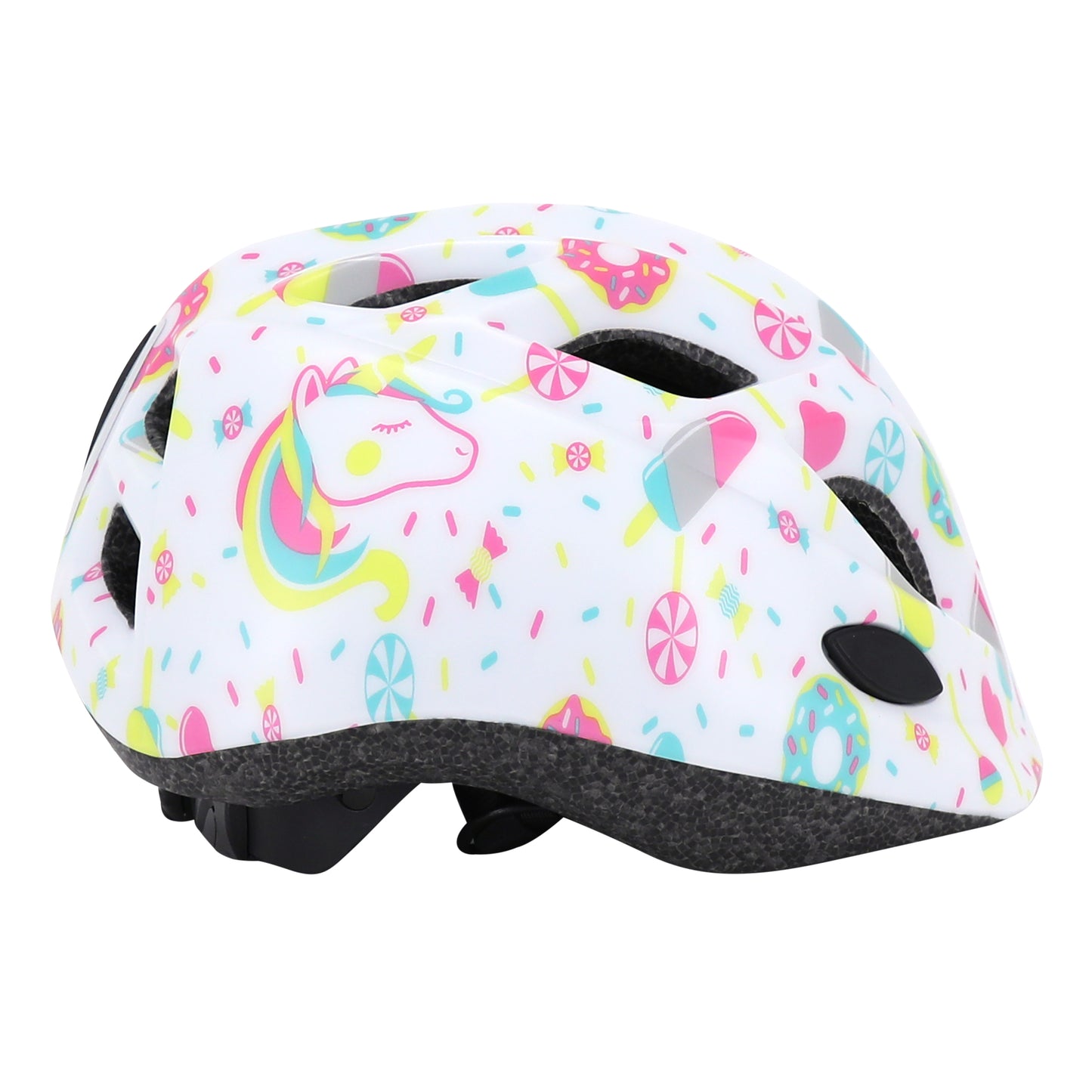 Polisport Lollipops Kids' Bike Helmet - White/Pink