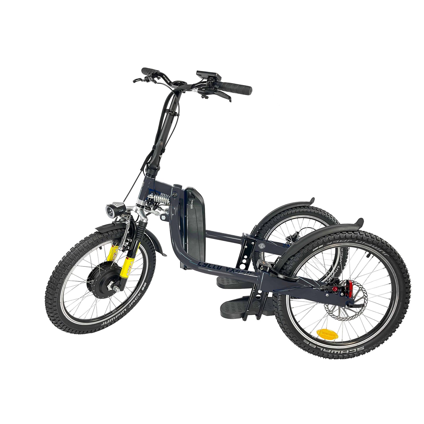 Cyclodebout VX450 500W grey electric recumbent tricycle Made in France