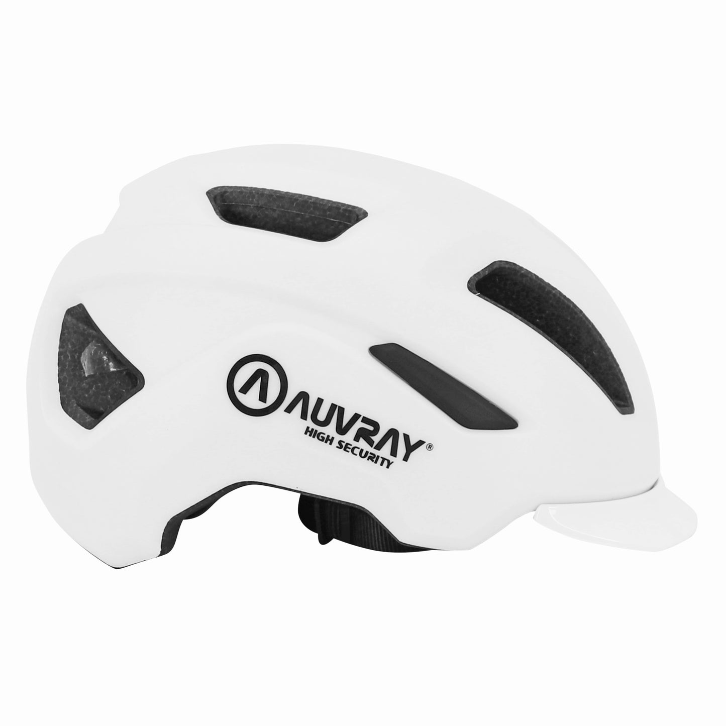 Auvray Urban Reflex White In-Mold Adult Cycling Helmet