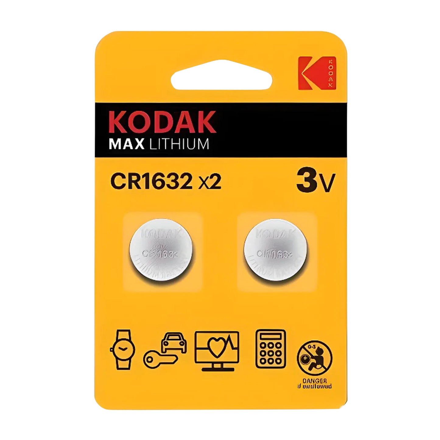 Pile bouton Kodak CR1632 lithium 3V vendues par 2