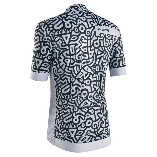 Maillot vélo homme Gist Paint MC noir / blanc