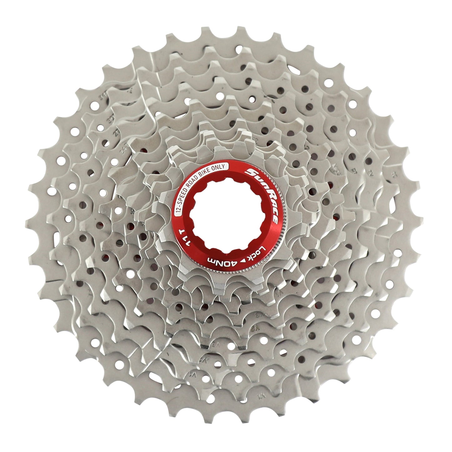 12v Cassette. Sunrace rz800 11-34 Shimano road compatible metallic