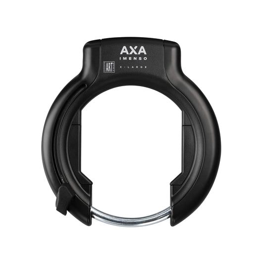 Antivol vélo fer à cheval Axa imenso grande ouverture 92 mm noir sans fixation - compatible plug ULC- sécurité niveau 12-15 - pour fat bike clé prisonniere